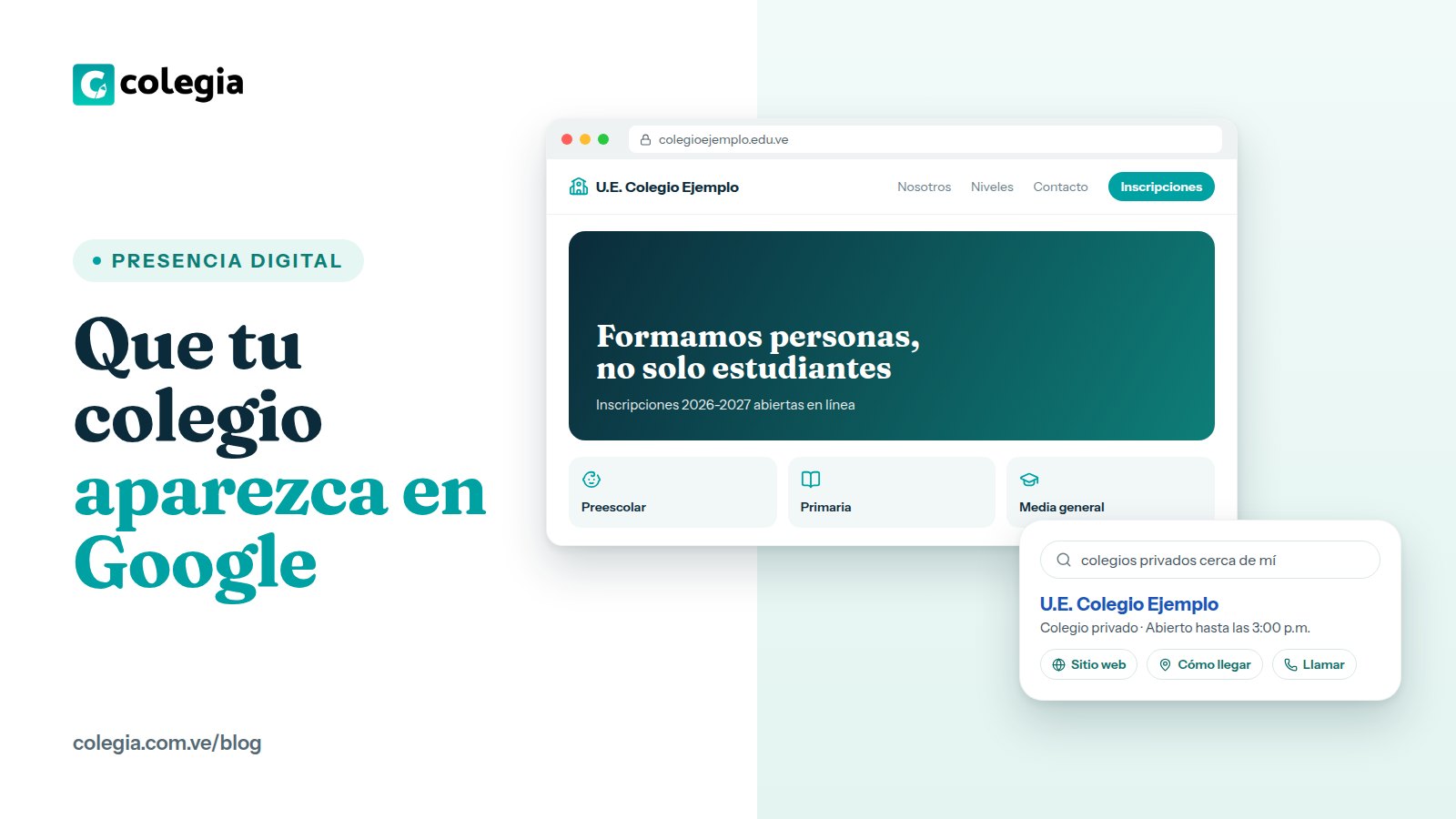 Que tu colegio aparezca en Google: presencia digital para instituciones educativas