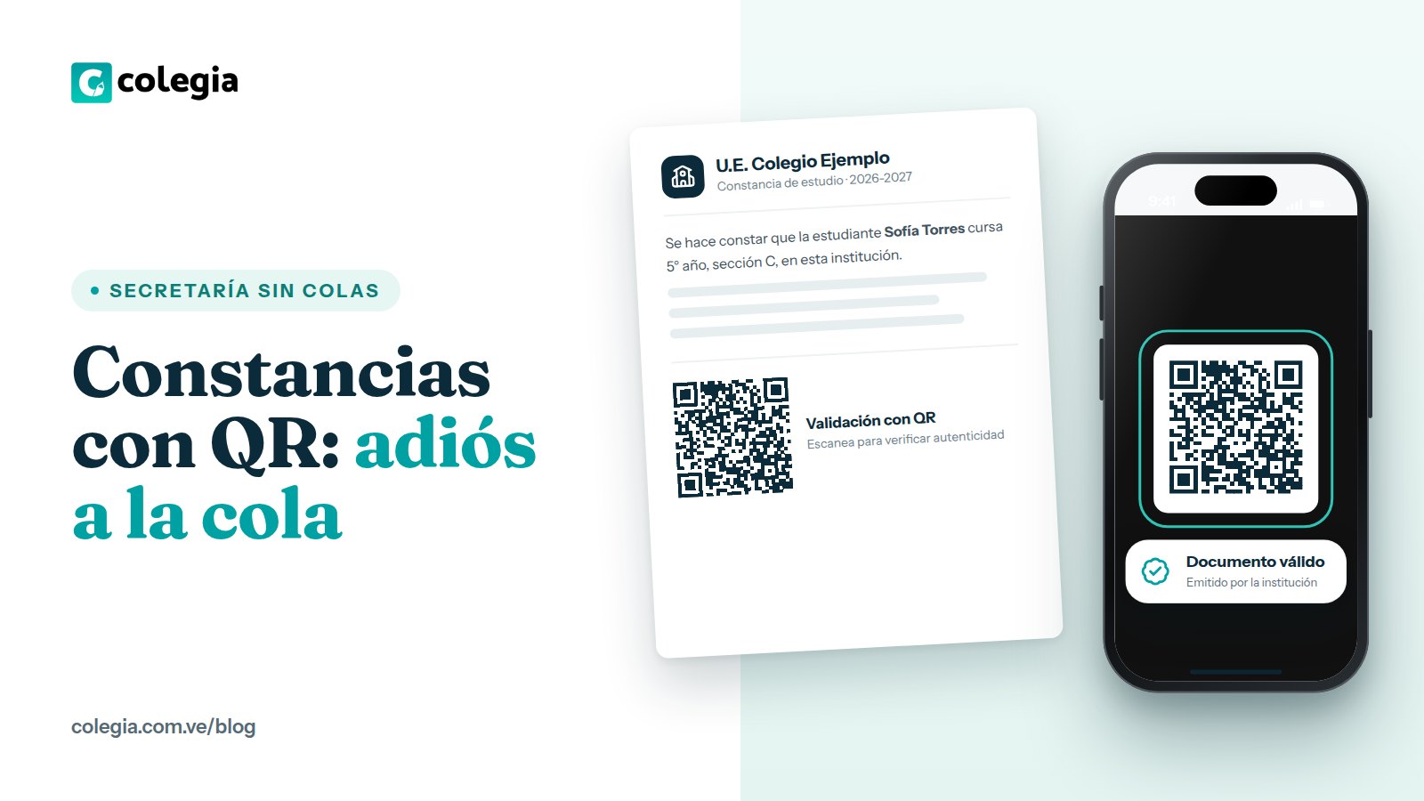 Constancias de estudio con código QR: adiós a la cola en secretaría