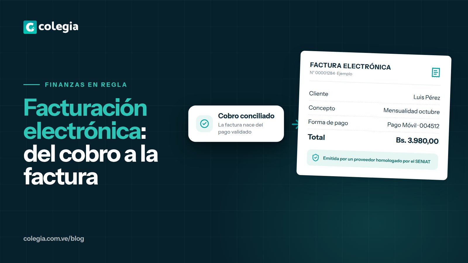 Facturación electrónica para colegios: del cobro a la factura, homologada por el SENIAT