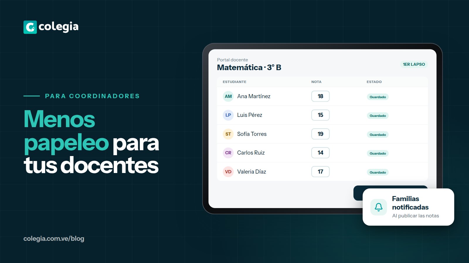 Portal docente en 4 pasos: menos papeleo para tus profesores