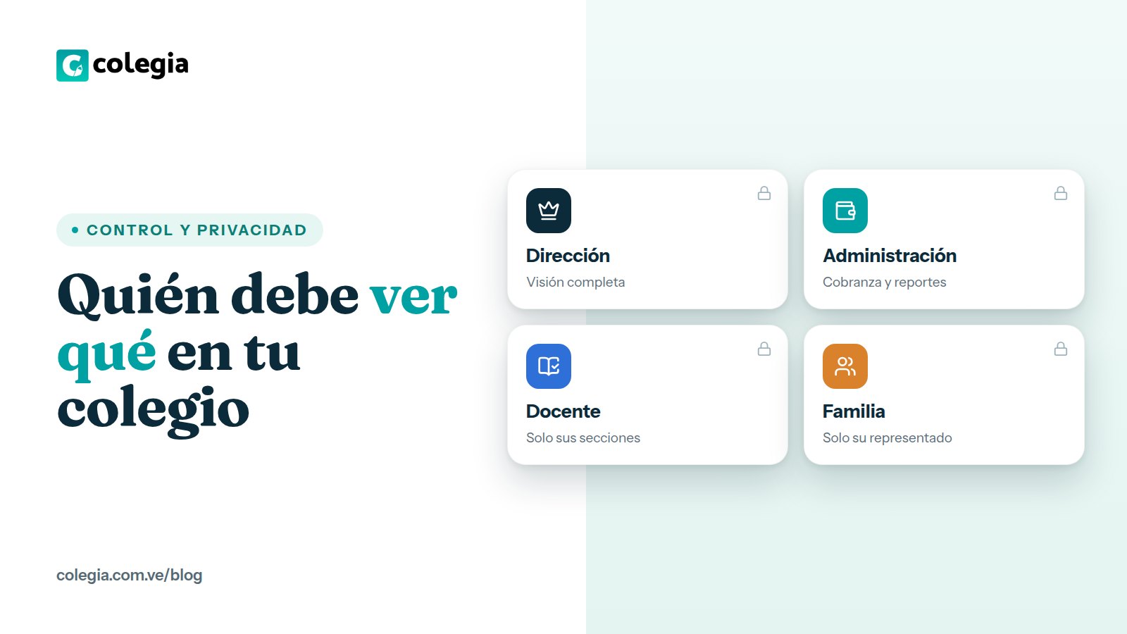 Quién debe ver qué en tu colegio: roles y permisos explicados